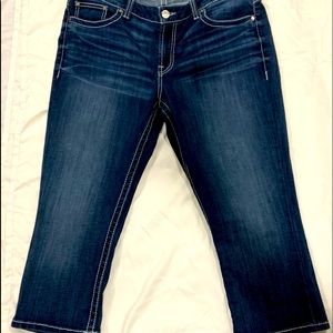 Buckle NWOT BKE Denim Womens Dakota Capri Med Wash